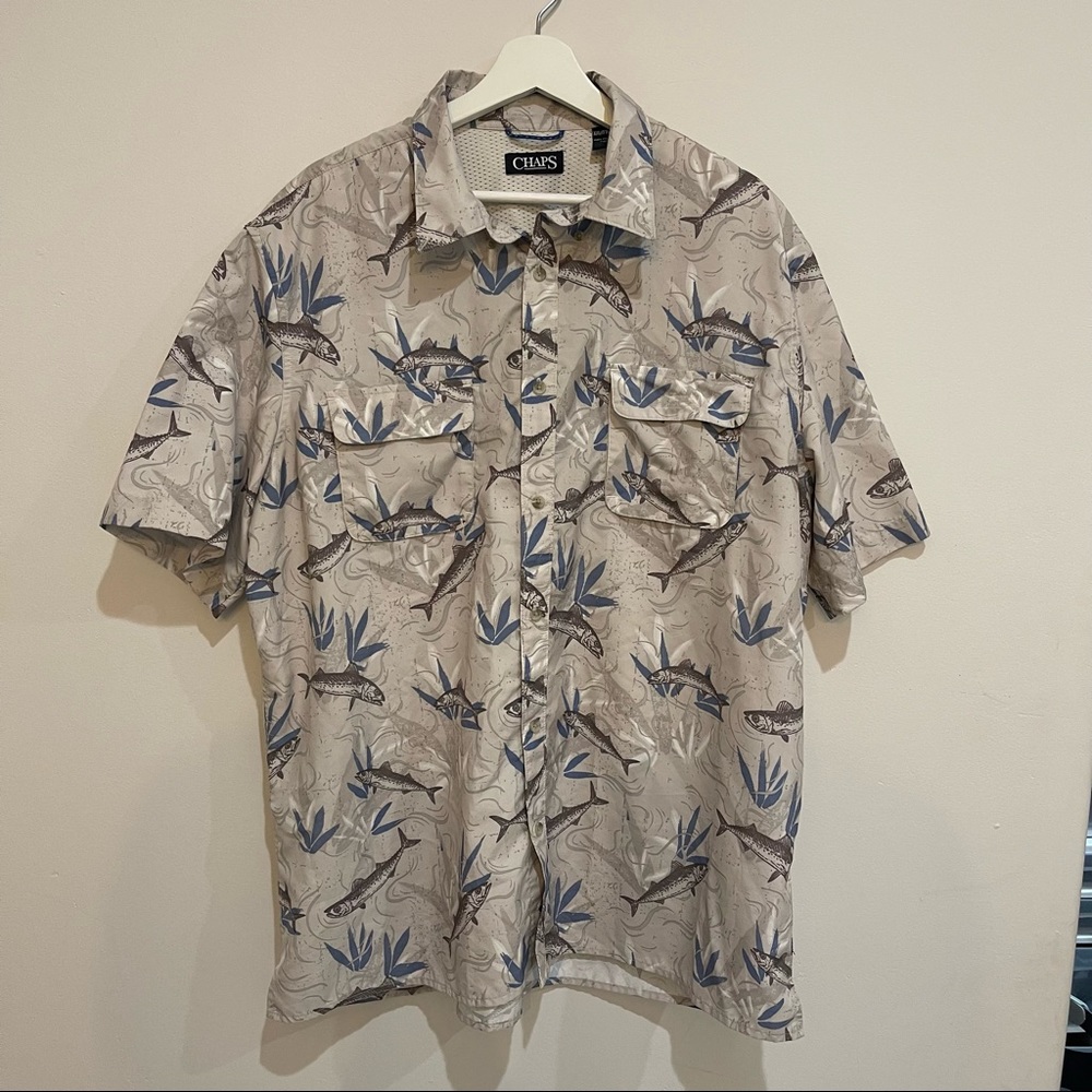 Chaps Vented Fishing Outdoor XXL Shirt in Excellent Condition